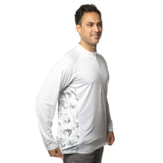 Men's SG Edge White Camo Long Sleeve Half Zip Shirt SG Edge Apparel