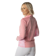 Women's SG Edge Pink Camo Long Sleeve Half Zip Shirt SG Edge Apparel