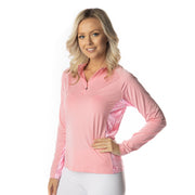 Women's SG Edge Pink Camo Long Sleeve Half Zip Shirt SG Edge Apparel