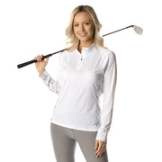 Women's SG Edge White Camo Long Sleeve Half Zip Shirt SG Edge Apparel